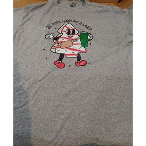 Christmas Tree Cake Looking Like A Snack T-shirt  Sz Large